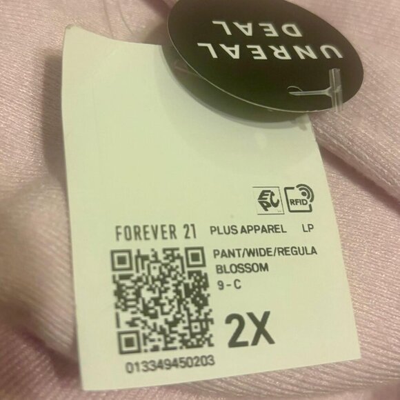 NEW!!! PINK WIDE LEG PANTS - FOREVER 21 - SIZE 2X - Picture 5 of 6